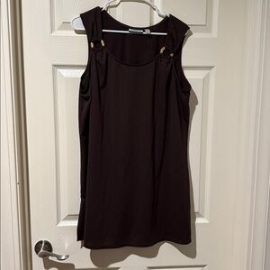 Swim Suit Coverup- Croft & Barrow Brown Top